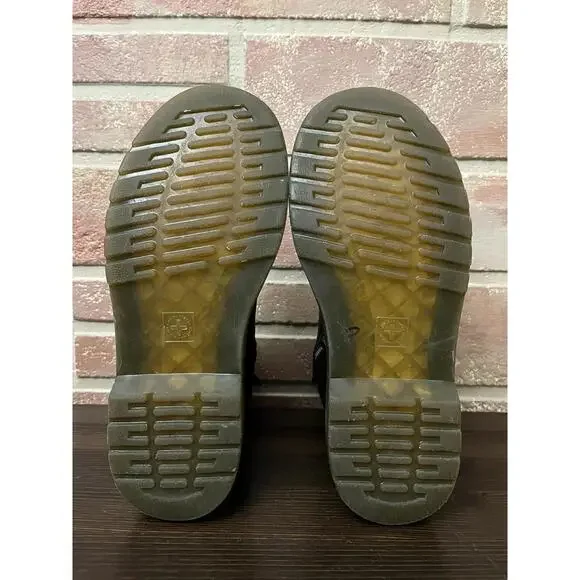 Dr. Martens 1460 W Black Round Toe Lace Up Ankle Boots W 5 M 4 - Picture 7 of 9